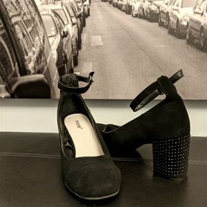 Super Cute Black Rhinestone Heels